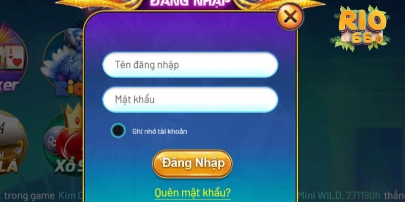 Quy trình đăng nhập Rio66 siêu tốc, dễ dàng